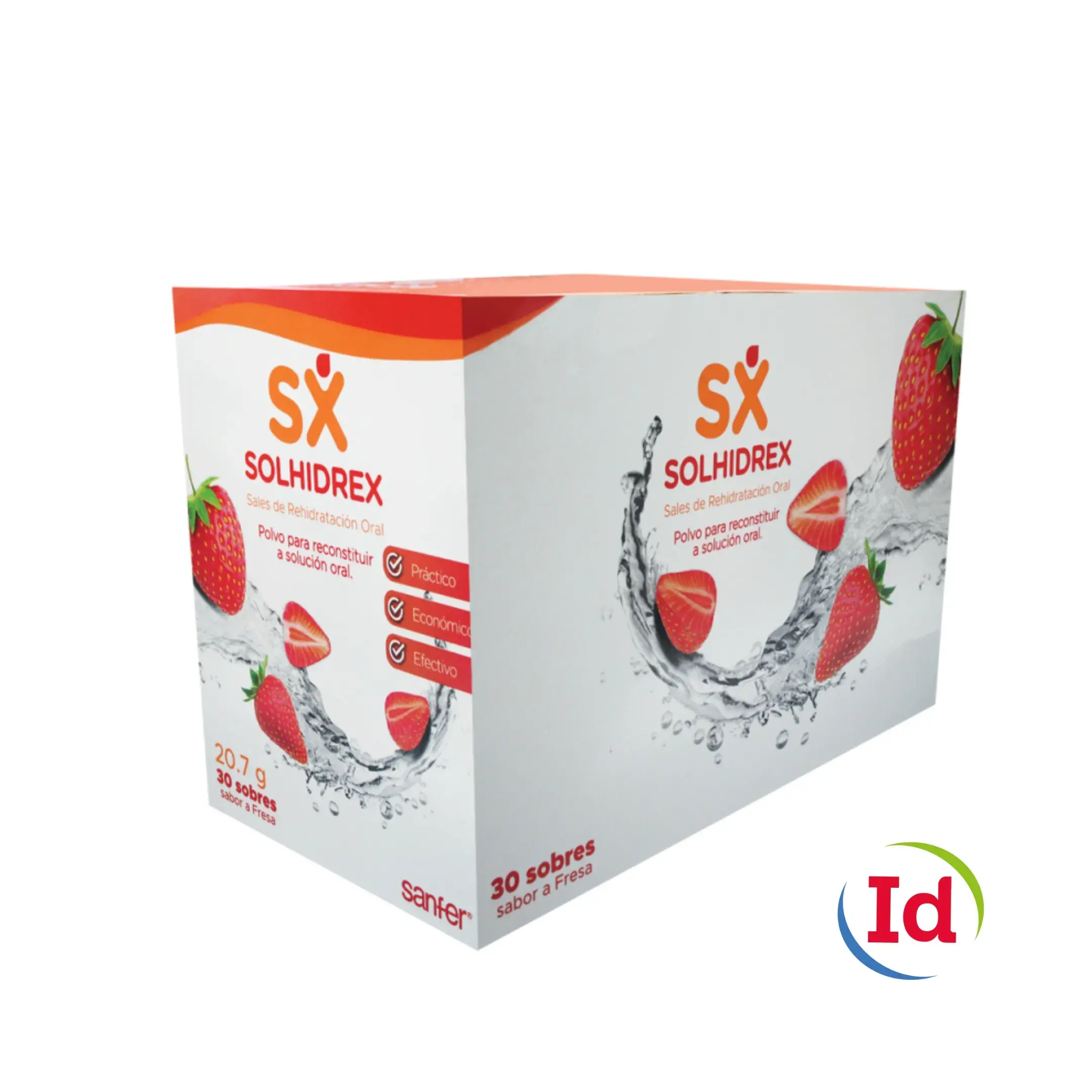 Solhidrex Sodio + Potacio Sabor Fresa 30 Sobres