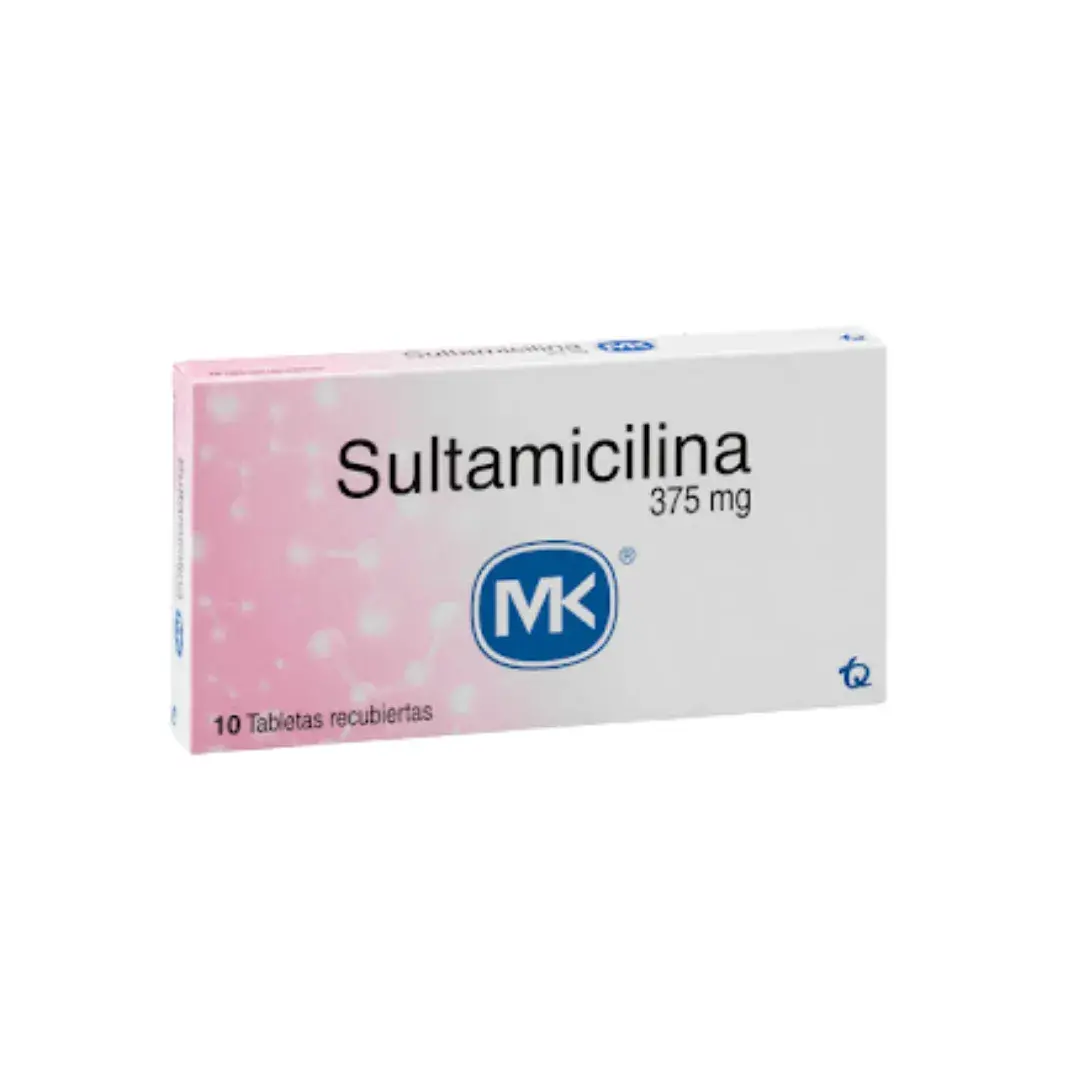 Sultamicilina 375 Mg 10 Tabletas Mk