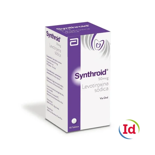 Synthroid Levotiroxina S?dica 50 Mcg Frasco 90 Tabletas