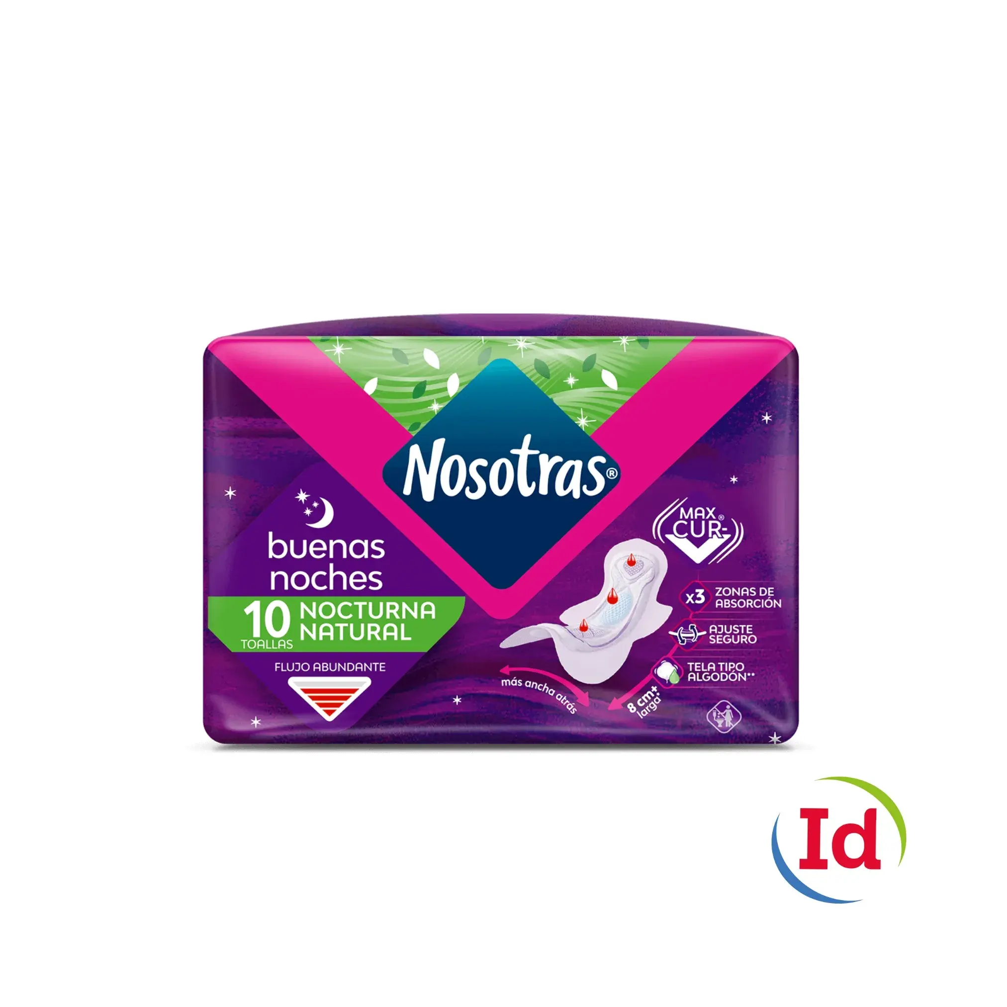 Toalla Higienica Nosotras Buenas Noches Tela Bolsa X 10 Unidades