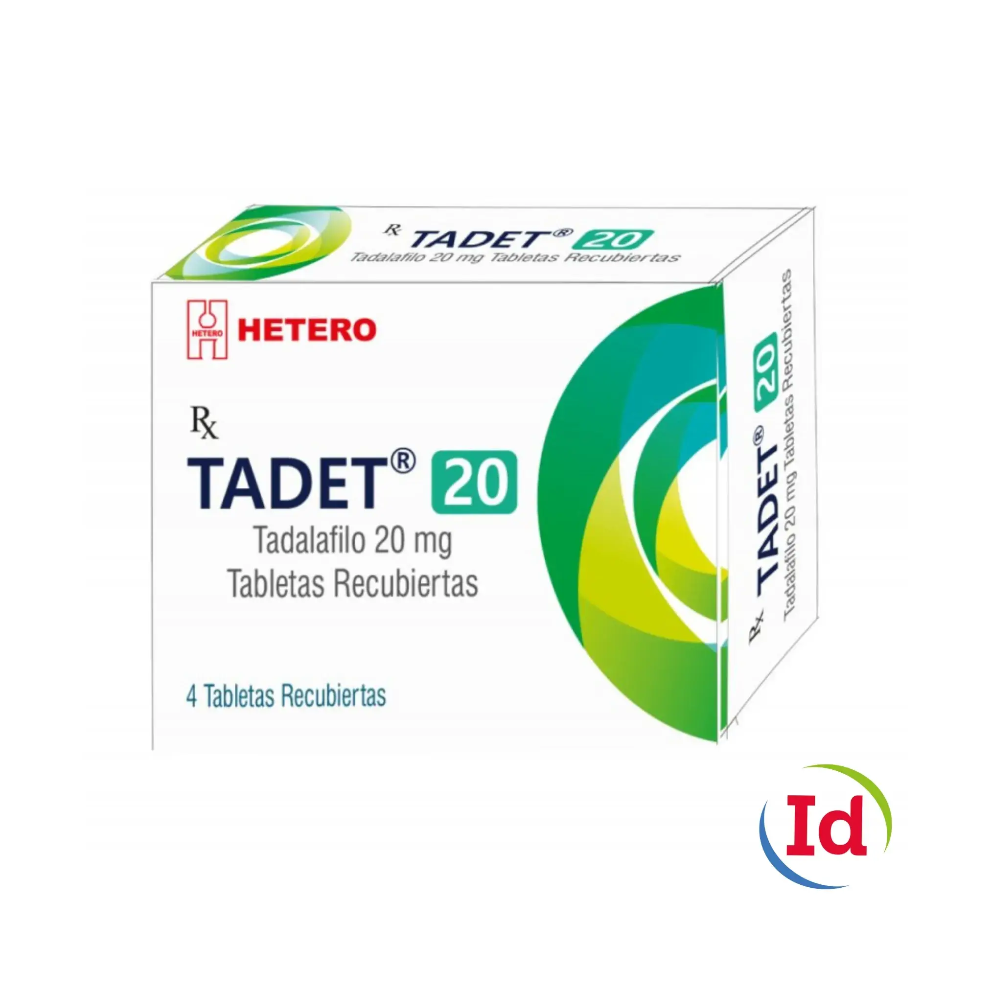 Tadet (Tadalafilo) 20Mg X 4 Tabletas