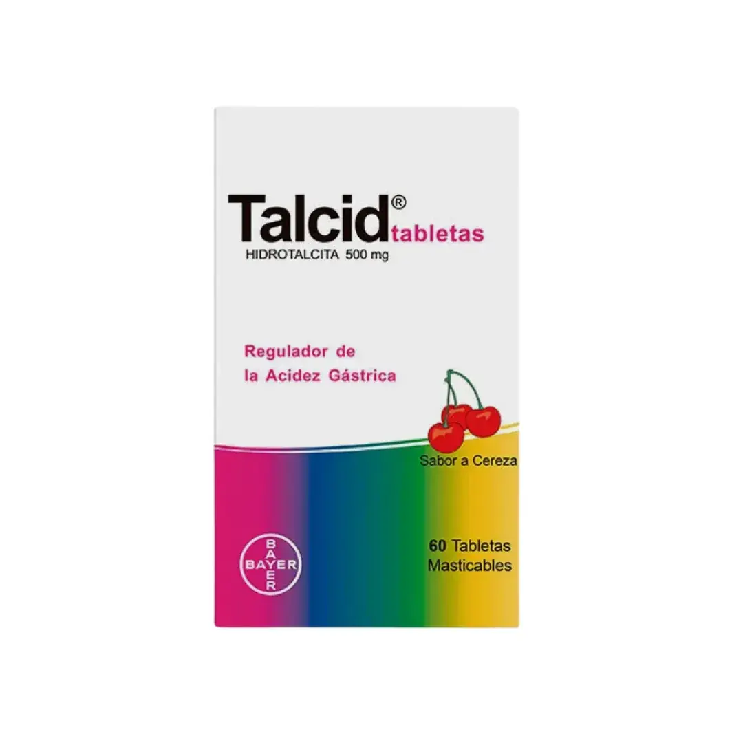 Talcid Hidrotalcita Cereza 60 Tabletas