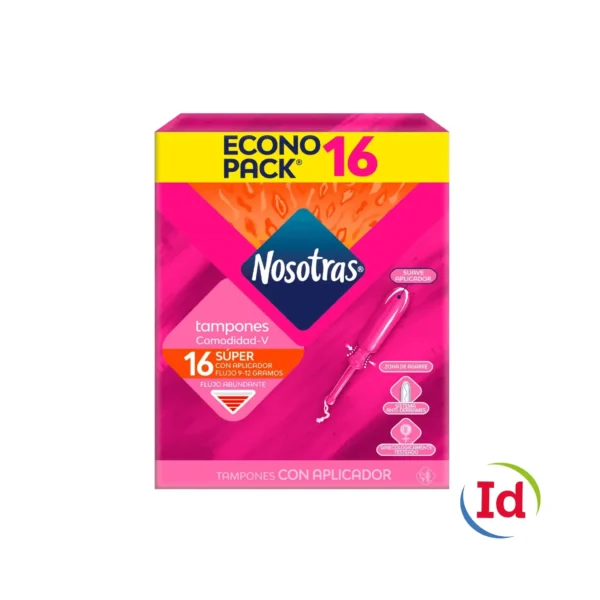 Tampon Nosotras Aplicador Super X 16 Unidades