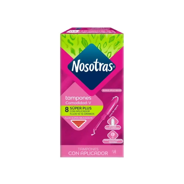 Tampones Nosotras Con Aplicador S?per Plus X 8 Unidades