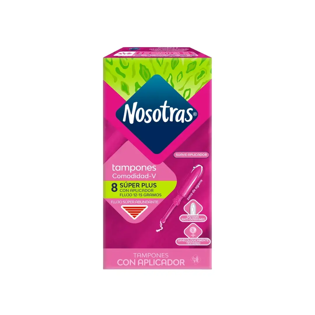 Tampones Nosotras Con Aplicador S?per Plus X 8 Unidades