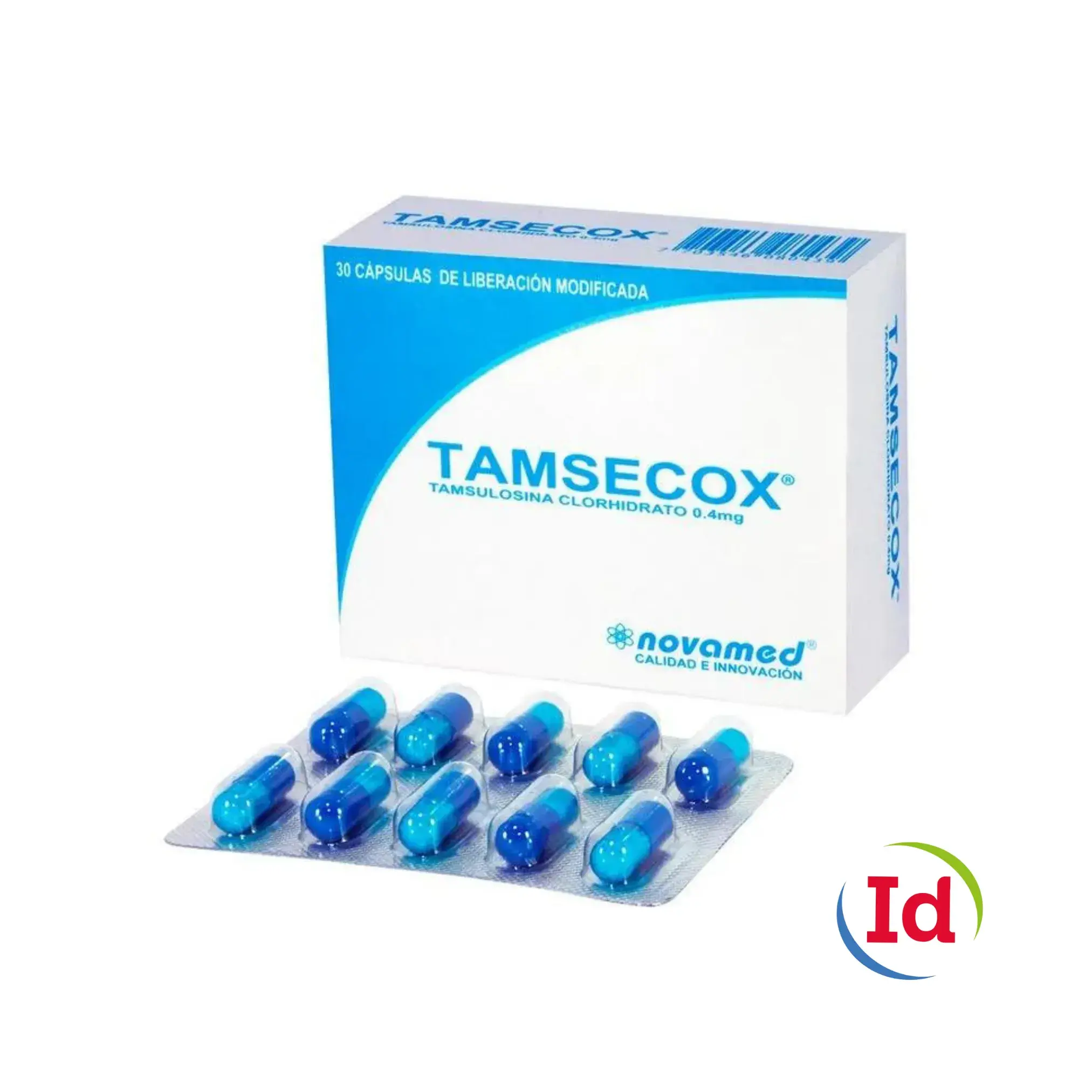 Tamsecox Clorhidrato De Tamsulosina 0.4 Mg 30 Tabletas