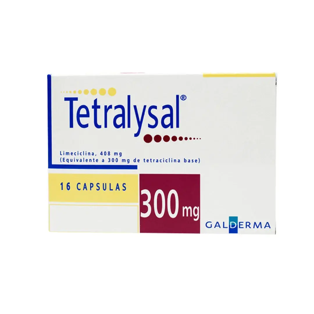 Tetralysal Tetraciclina 300 Mg 16 Capsulas