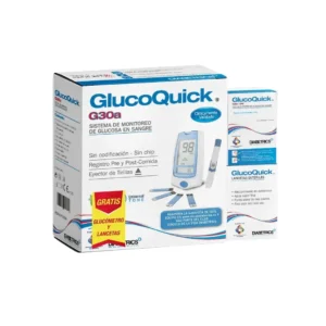 Tirillas Glucoquick Diabetrics 50 Unidades + Gluc?metro G30A + Lan 50 Unidades