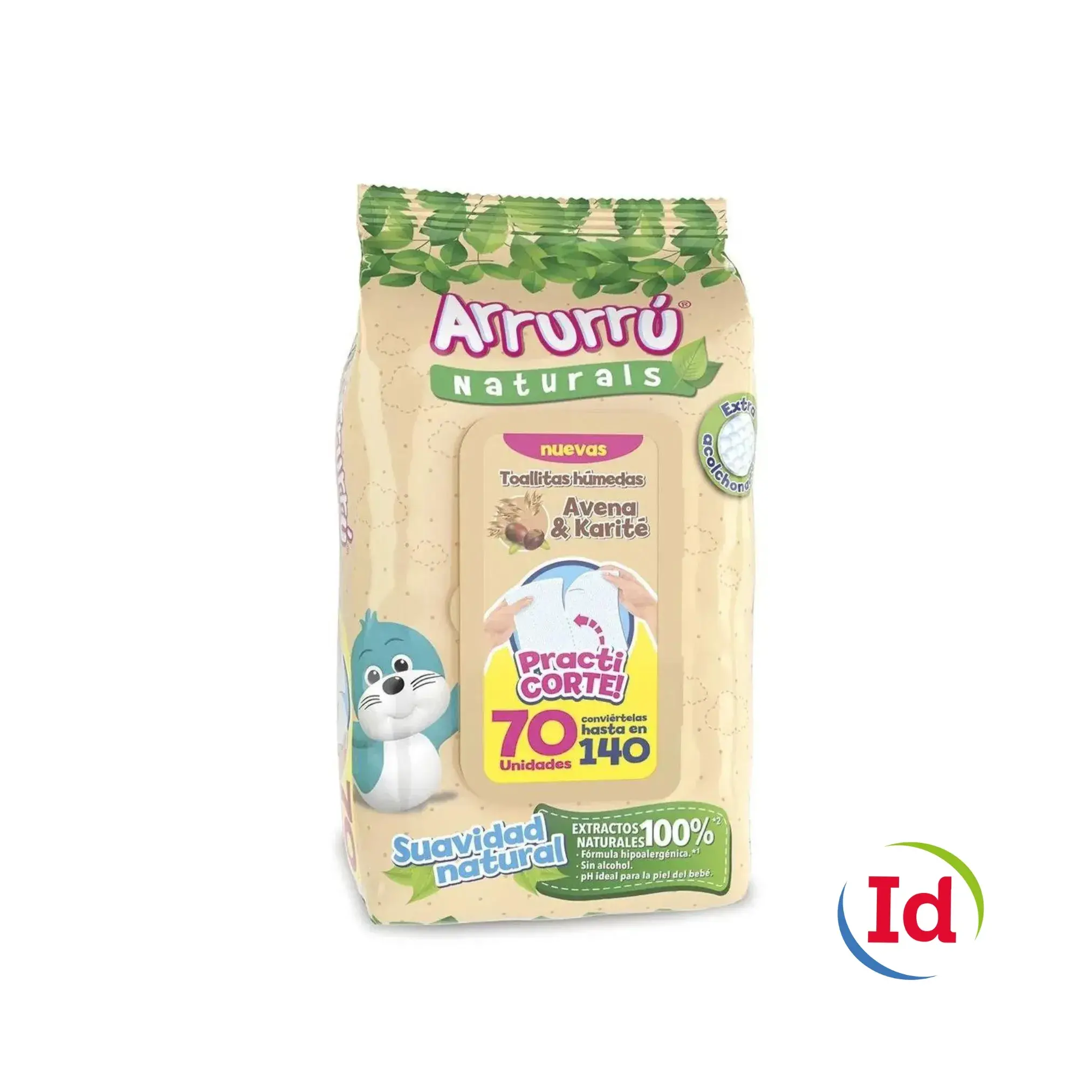 Toalla Arrurru Avena Practicorte X 70 Unidades