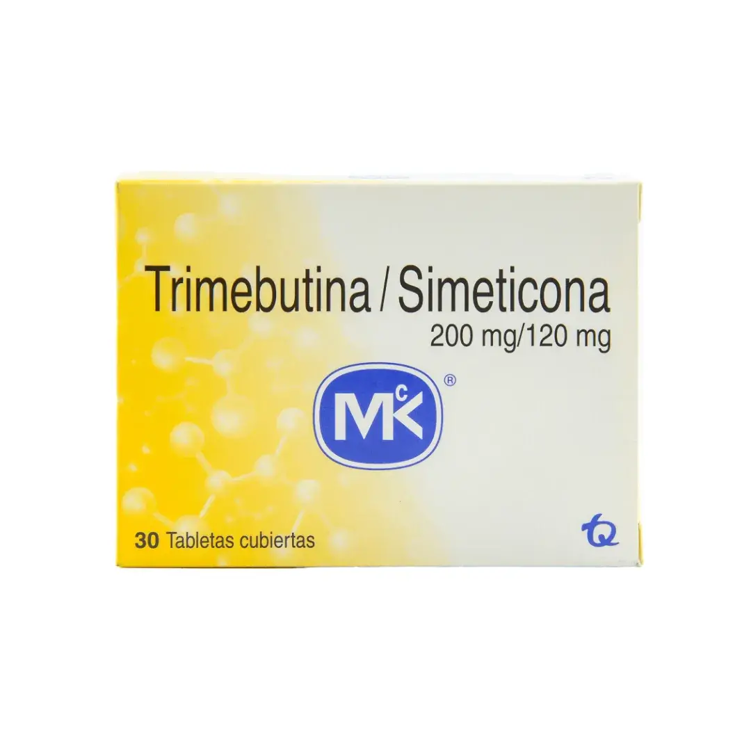 Trimebutina Simeticona 200/120 Mg 30 Tabletas Mk