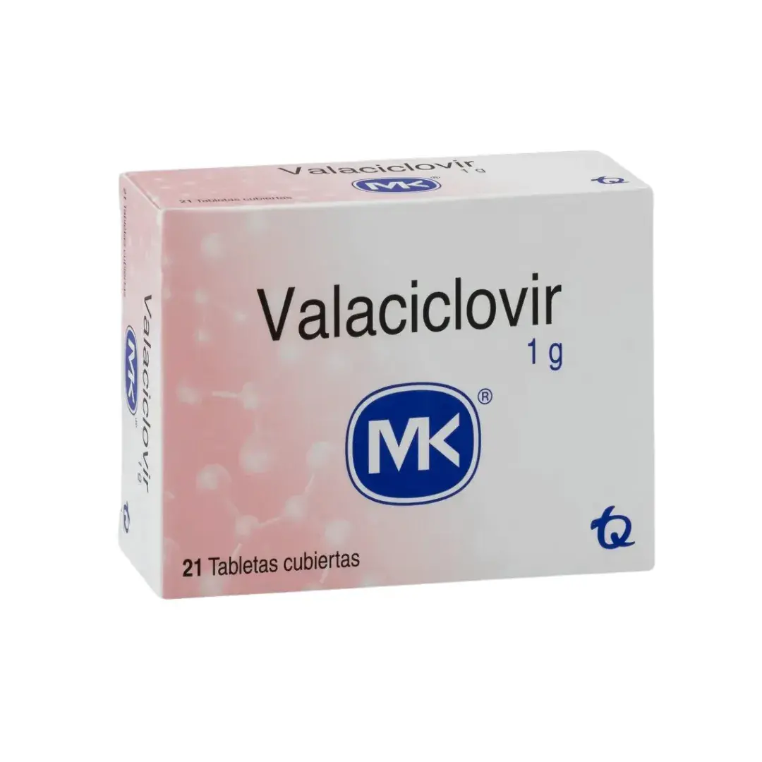 Valaciclovir 1 G 21 Tabletas Mk