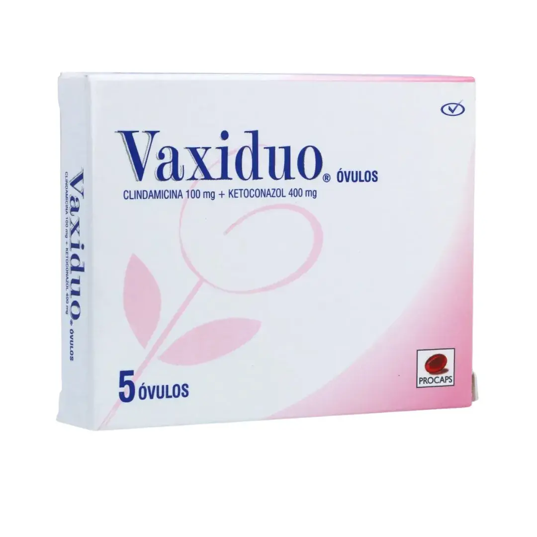 Vaxiduo Clindamicina + Ketoconazol 100/400 Mg X 5 Ovulos