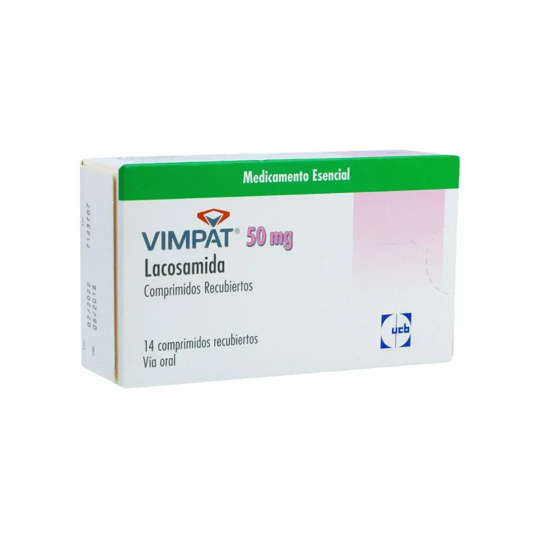 Vimpat Lacosamida 50 Mg Cj X 14 Comprimidos