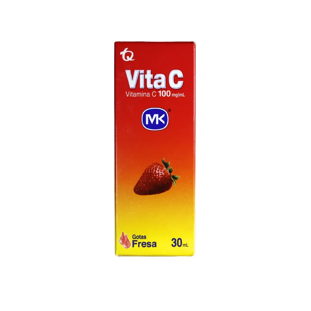 Vita C MK 100 mg Fresa Gotas X 30 Ml