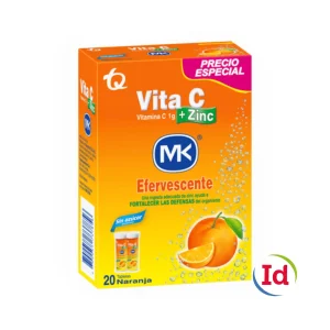 Vita C+Zinc Efervecente Mk Naranja X 20 Tabletas