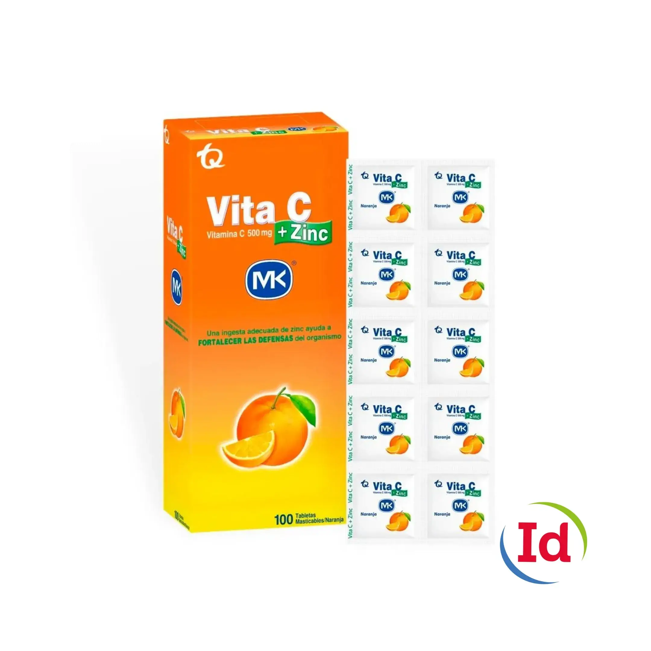 Vitamed Vita. C 500Mg + Zinc 15Mg X 100 Tab