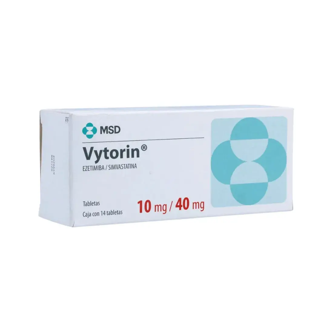 Vytorin Simvastatina + Ezetimiba 10/40M X 14 Tabletas