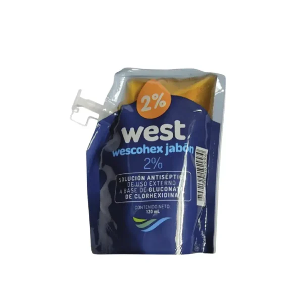 Wescohex Jabon 2% Bolsa X 120