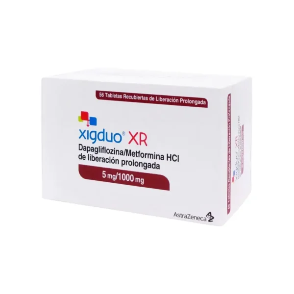 Xigduo Xr Metformina + Dapagliflozina 5/1000 Mg X 56 Tabletas