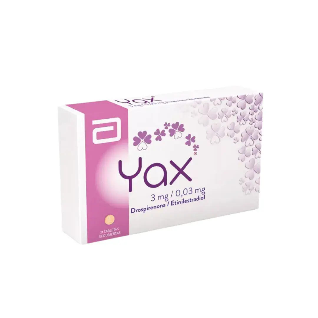 Yax Drospirenona + Etinilestradiol X 21 Tabletas