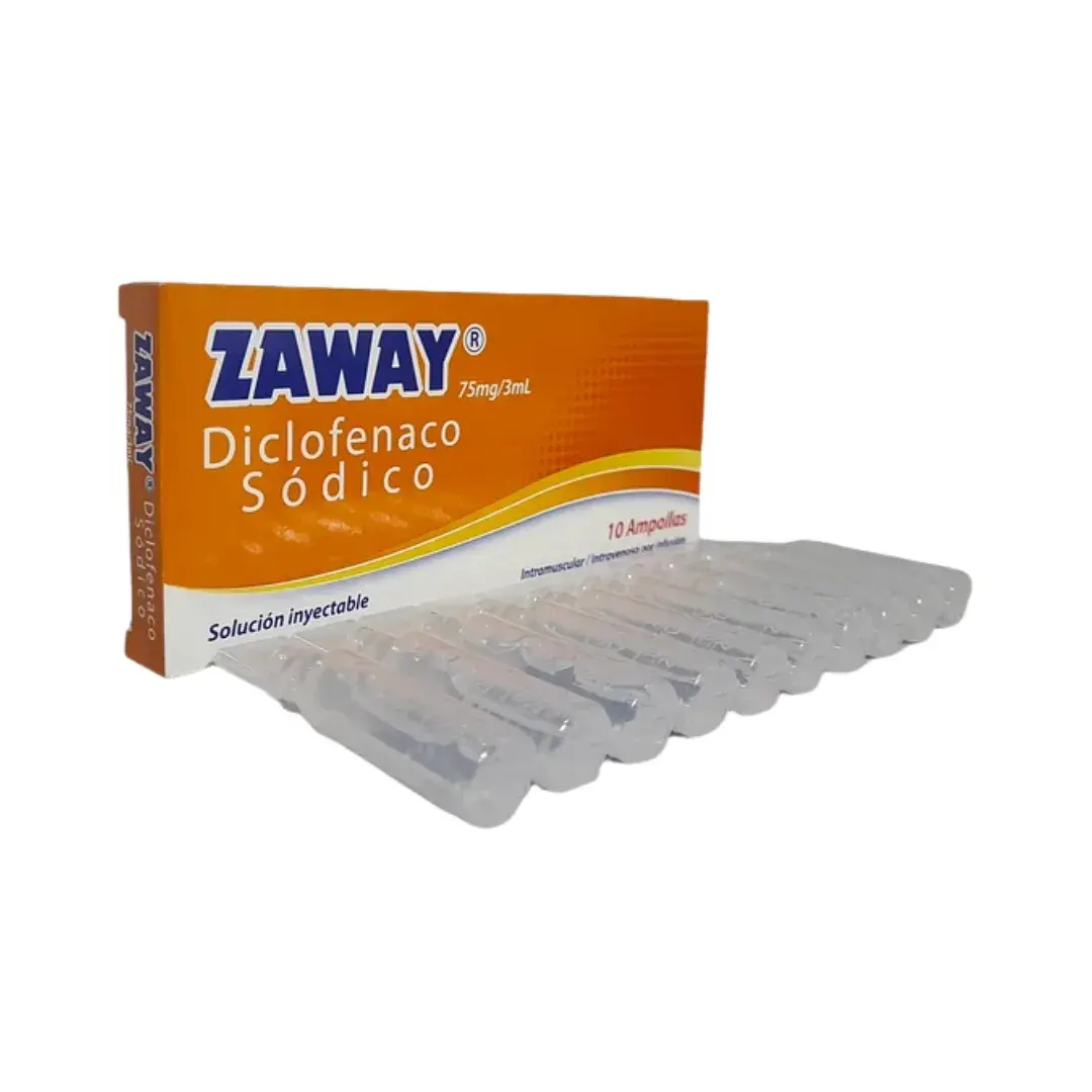 Zaway Diclofenaco Ampollas 75 Mg/ 3 Ml