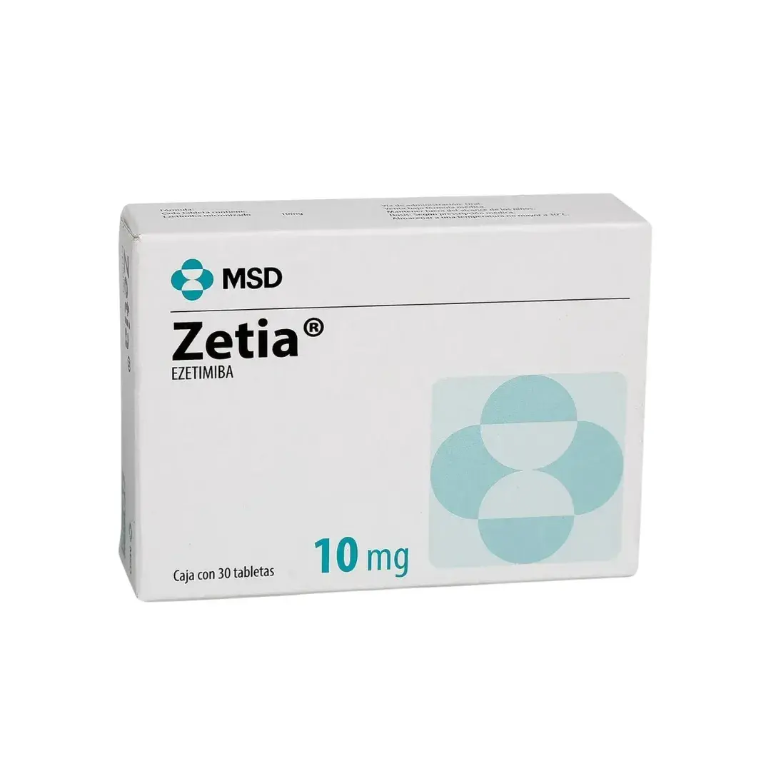 Zetia Ezetimiba 10Mg X 30 Tabletas