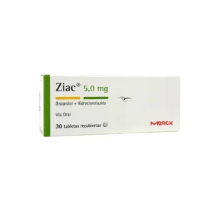 Ziac Hidroclorotiazida + Bisoprolol 5 Mg X 30 Tabletas