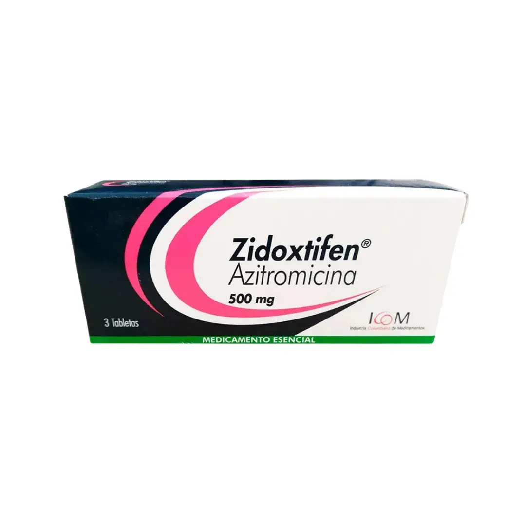 Zidoxtifen Azitromicina 500 Mg X 3 Tabletas Icom