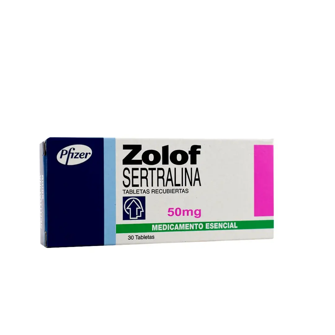 Zolof Sertralina 50 Mg 30 Tabletas Pdb