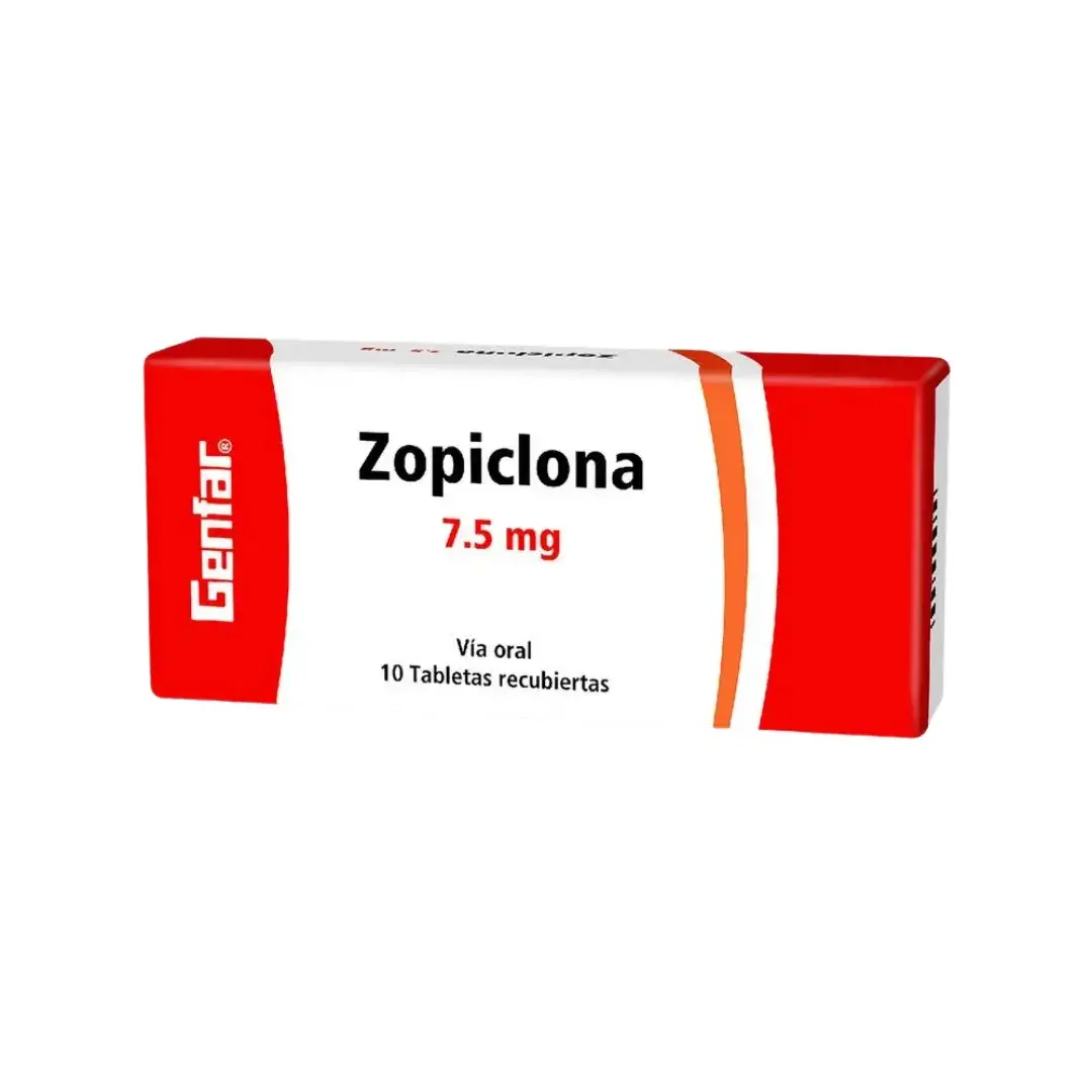 Zopiclona 7.5 Mg 10 Tabletas Gf
