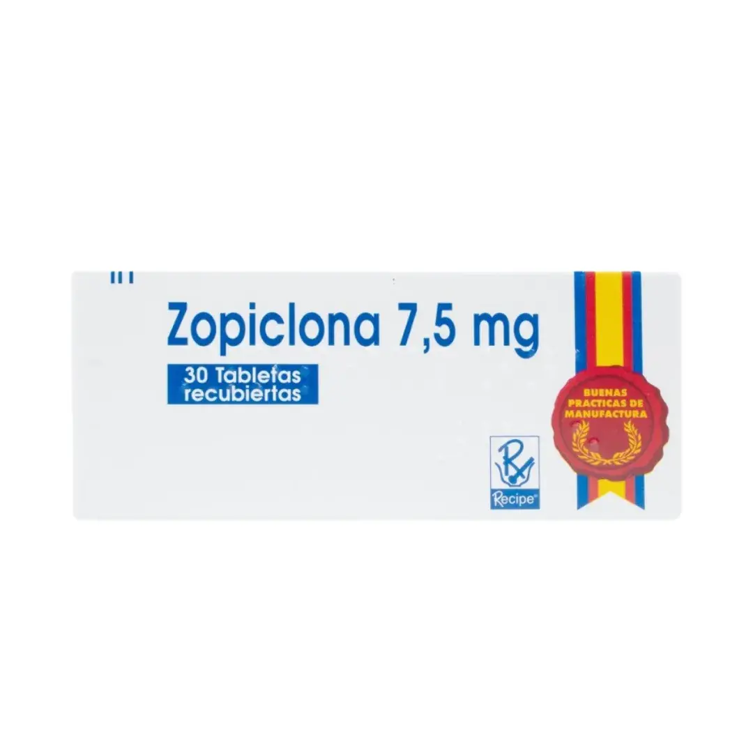 Zopiclona 7.5 Mg 30 Tabletas Rc