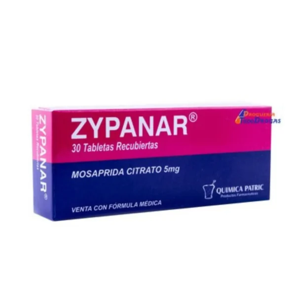 Zypanar Mosaprida Citrato 30 Tabletas