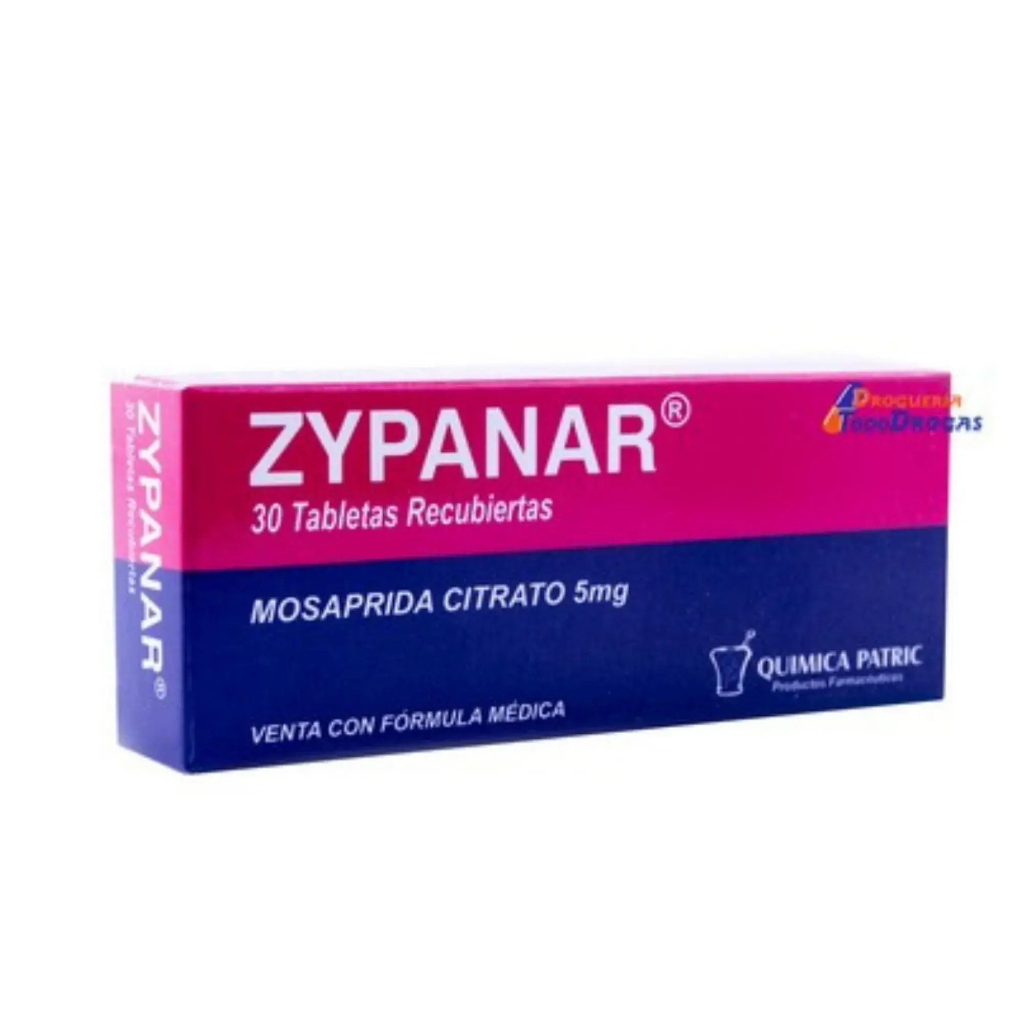 Zypanar Mosaprida Citrato 30 Tabletas