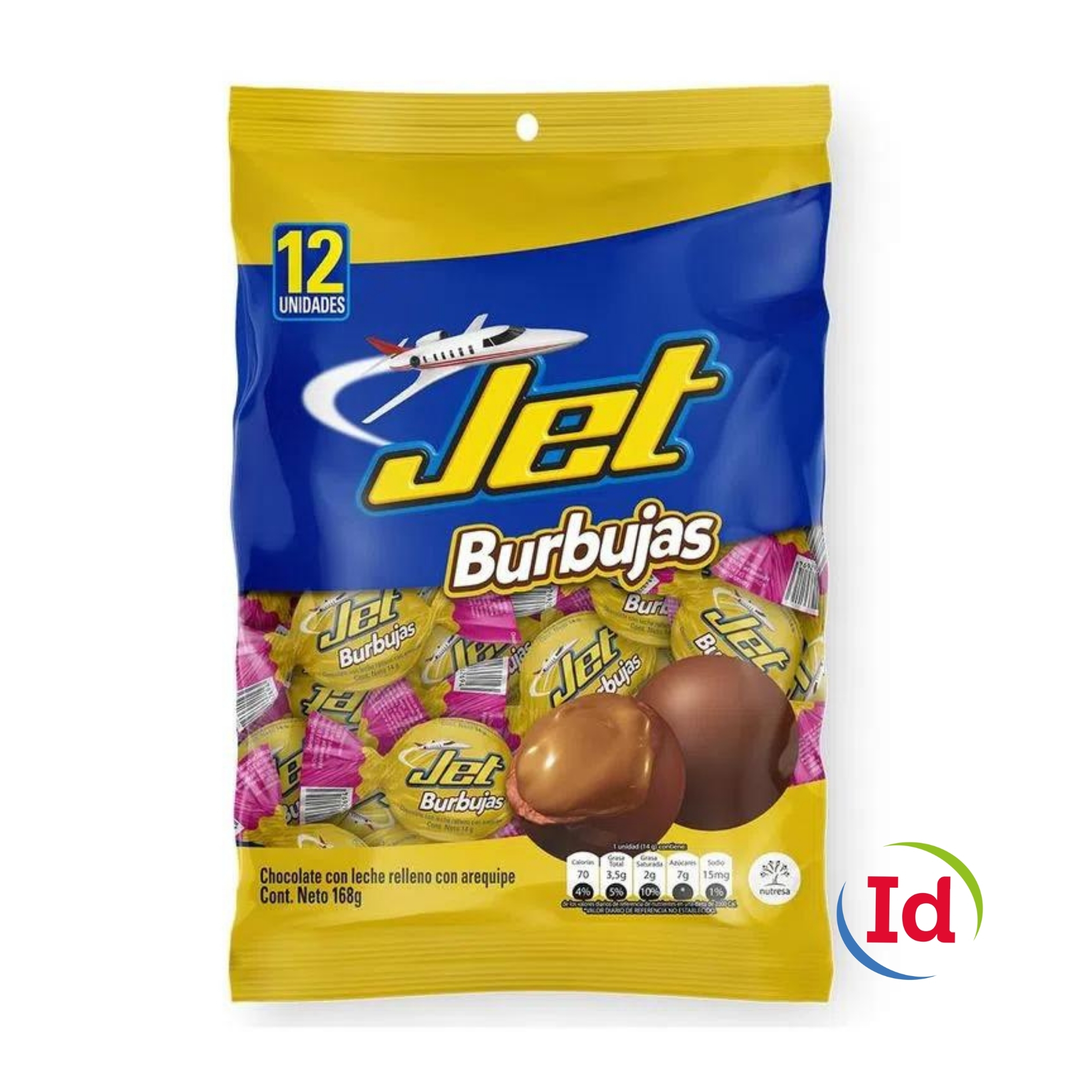 Burbujas De Chocolate Bolsa 12 Uidades