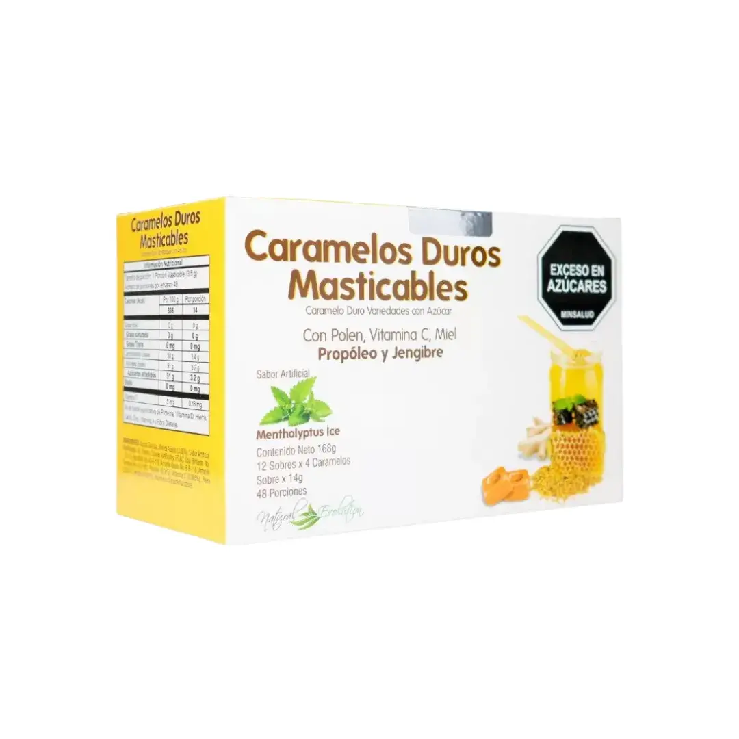 caramelos masticable nat.evol.12sbs icom