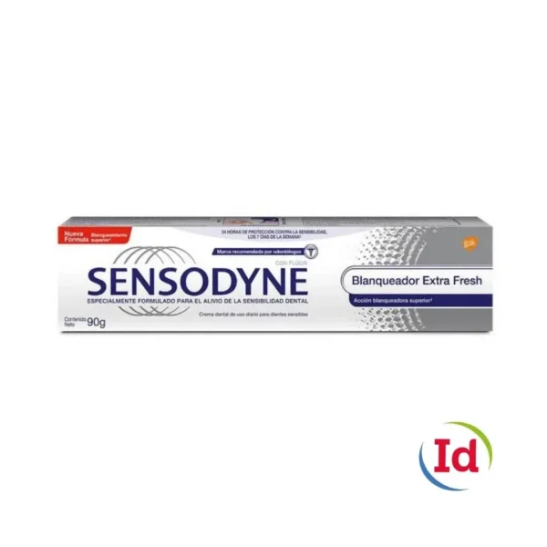 Crema Dental Sensodyne Blanqueador Extra Fresh X 90 gr