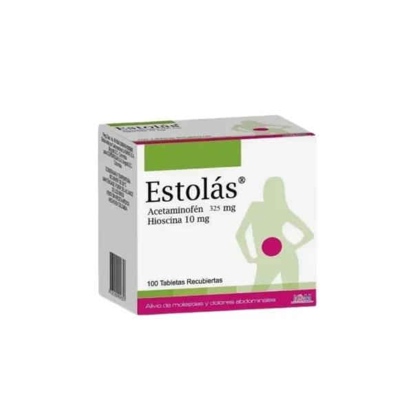 Estolas Hioscina Butil Bromuro + Acetaminofen 325/10 Mg 100 Tabletas Icom