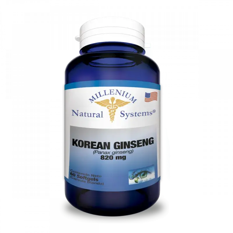 Korean ginseng 820 mg x 60 caps ns