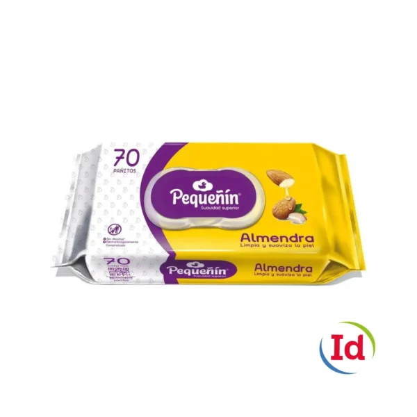 Paños hum.pequenin almendra 70 unds