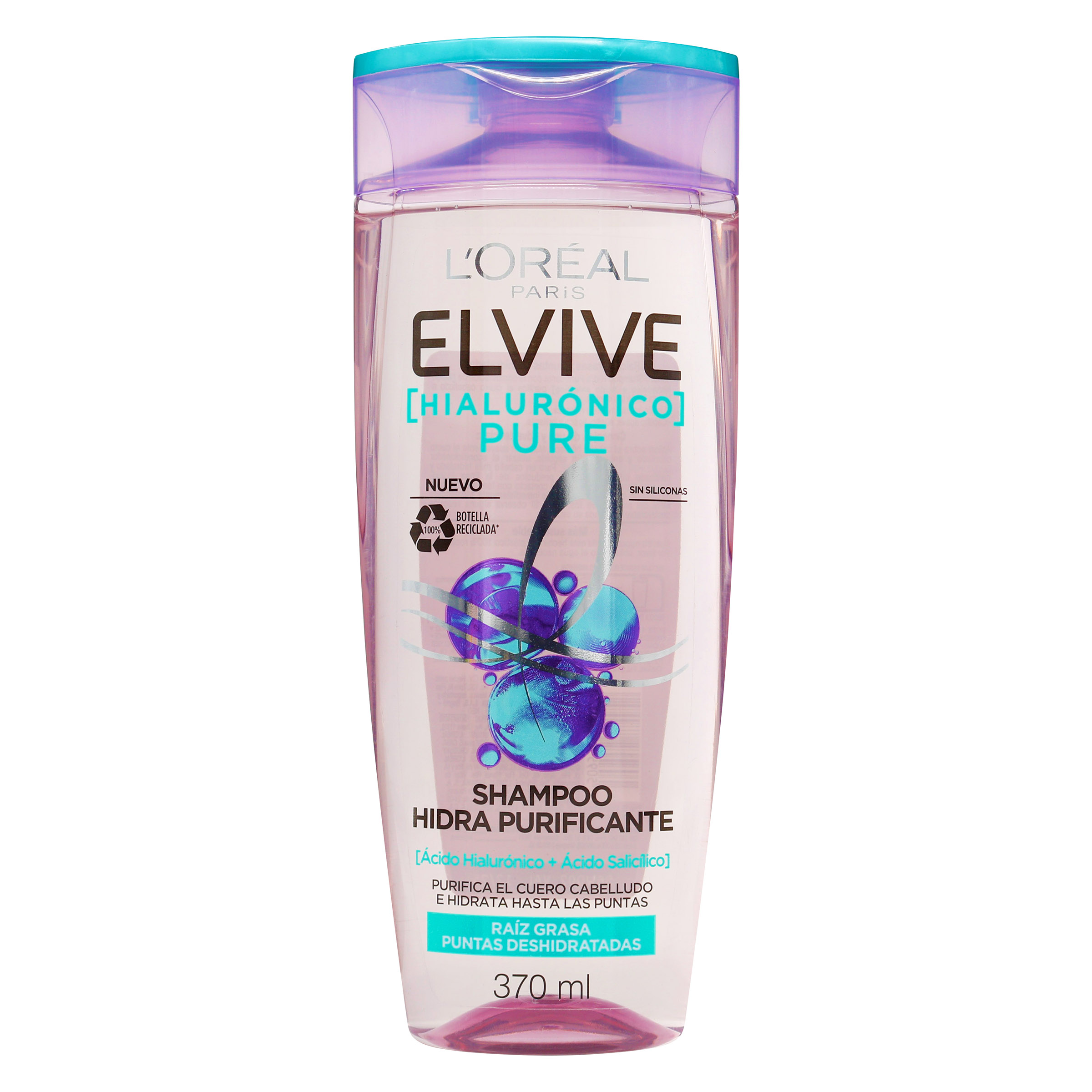 shampoo elvive hialurónico pure x 370ml