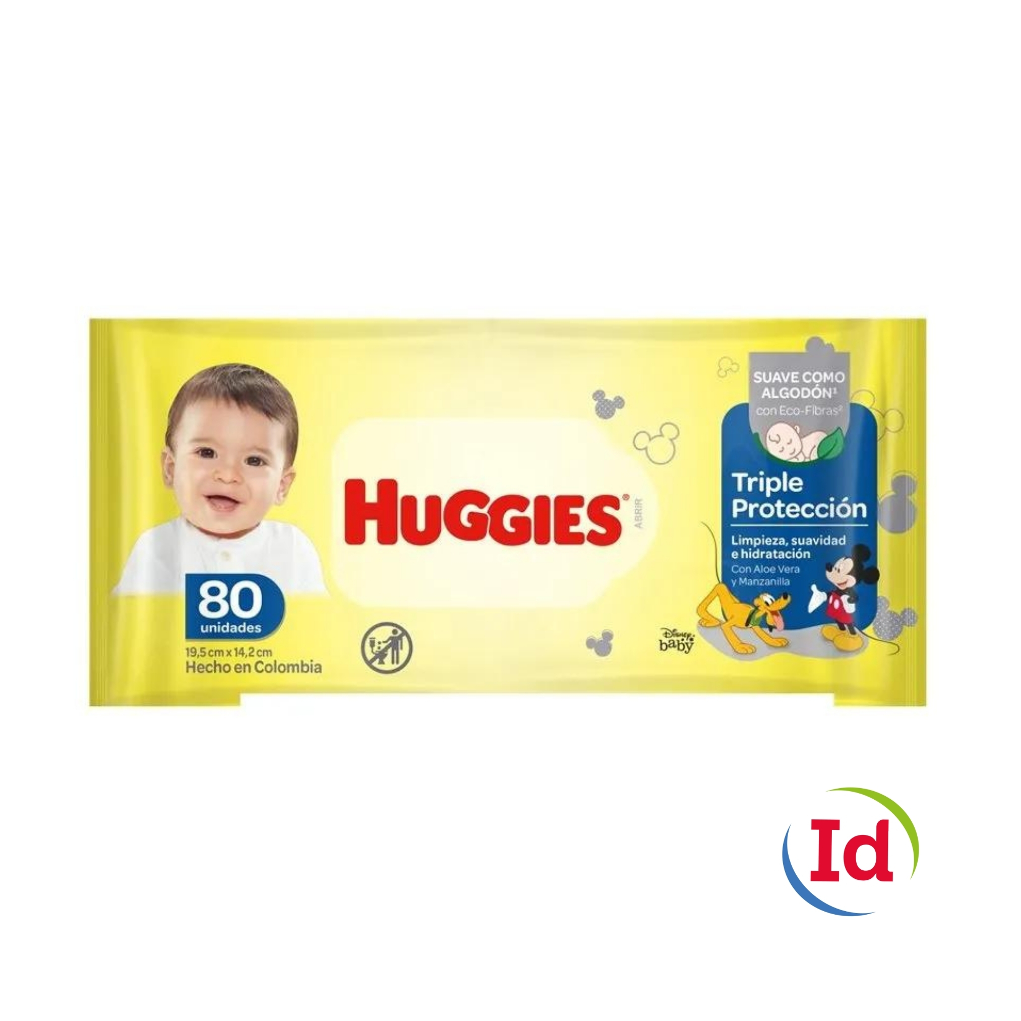 Toalla Huggies Humectante Limpieza Cotidiana 80 Unidades