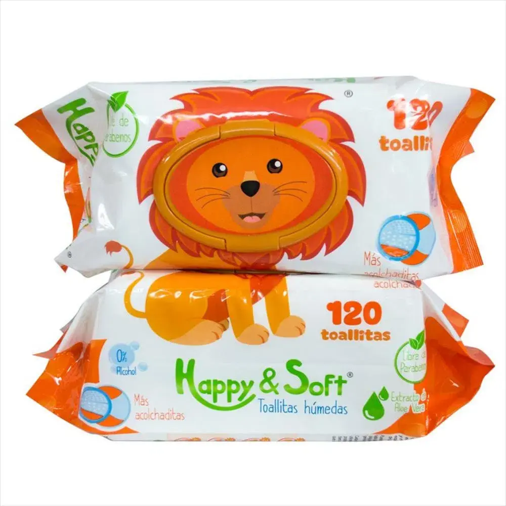 Toallitas húmedas happy & soft x 120 und interdrogas