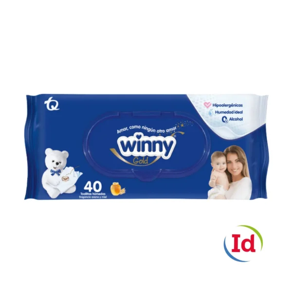 toallitas winny avena y miel x 40uni