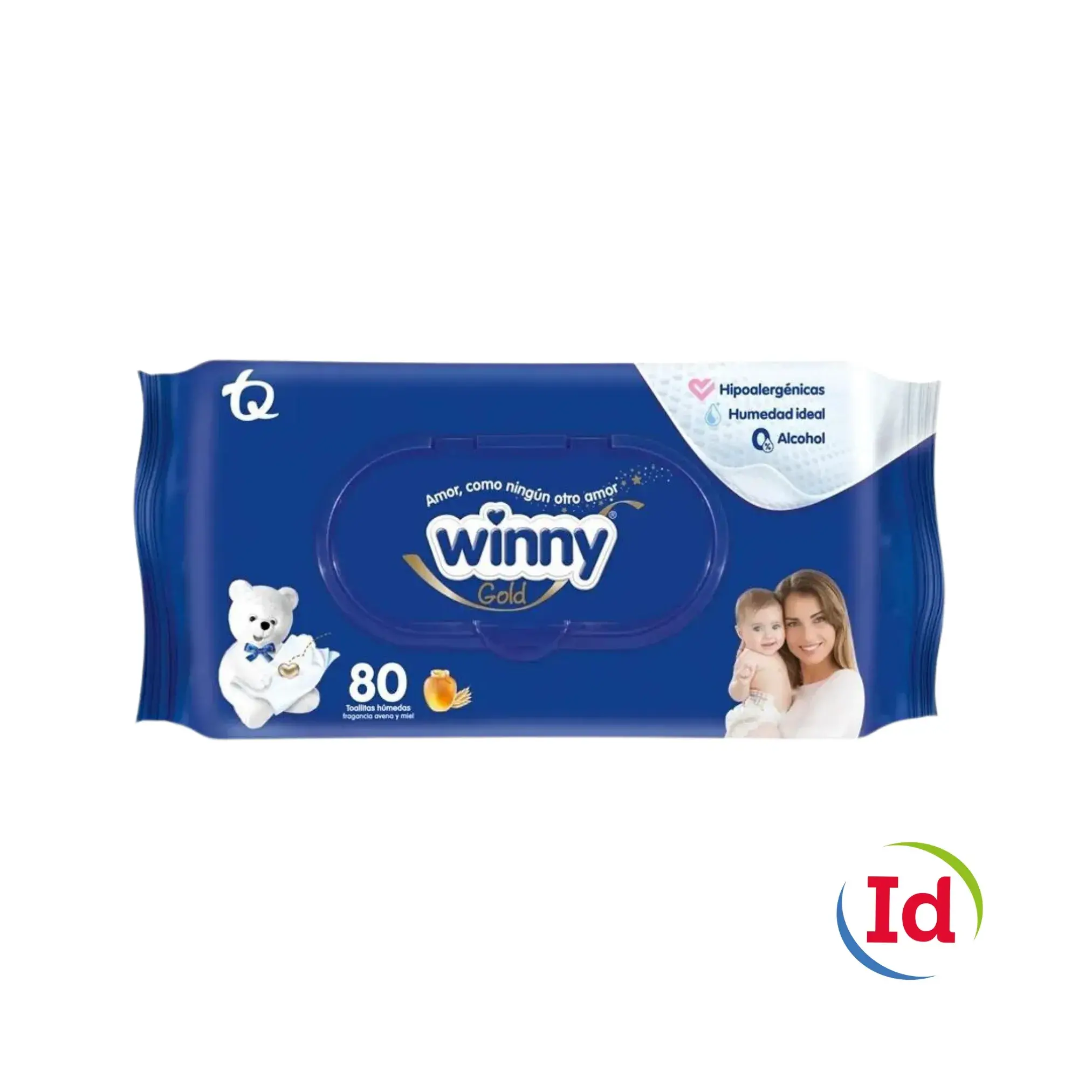 toallitas winny avena y miel x 80